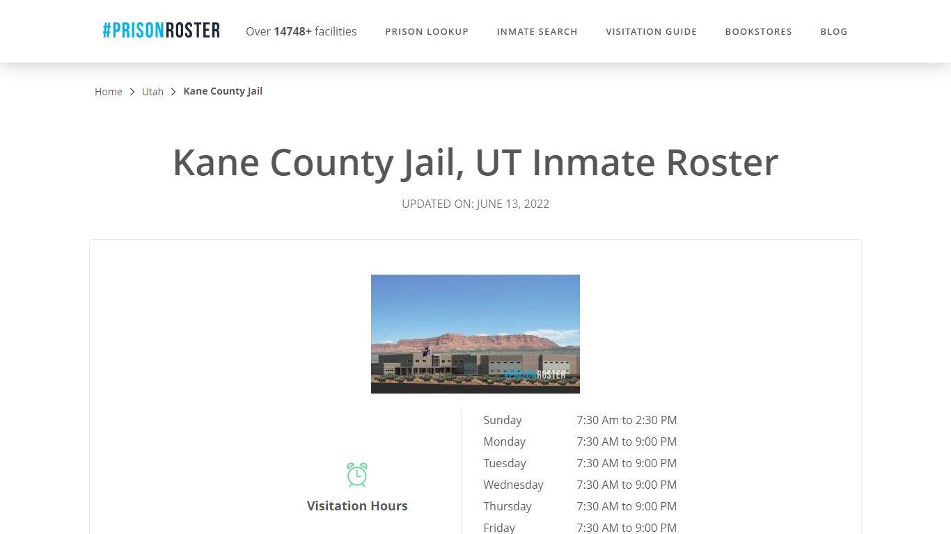 Kane County Jail, UT Inmate Roster - Inmate Locator